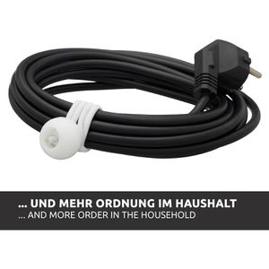 Produktbild für Planenspanner ECENCE 81010107, weiß, 25 Stück