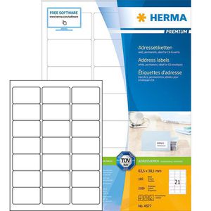 Adressetiketten Herma 4677 Premium, weiß