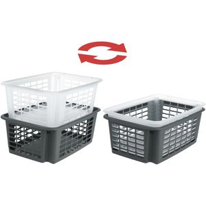Produktbild für Aufbewahrungskorb Rotho Reverso, 10L