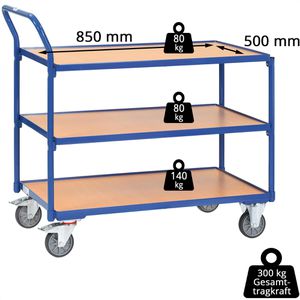 Produktbild für Tischwagen Fetra 2750, aus Metall &amp; Holz