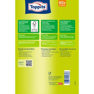 Produktbild für Butterbrotpapier Toppits weiß