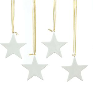 Produktbild für Weihnachtsbaumschmuck Frank-Flechtwaren 225425, weiß, 5-10 cm