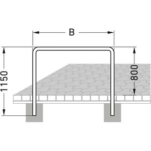 Produktbild für Fahrradständer WSM 9120, Bodenmontage