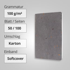 Produktbild für Notizbuch Sigel Re-Up RU104, recycling, Karton Softcover