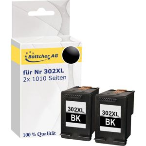 Tinte Böttcher-AG Premium für HP 302XL, F6U68AE Doppelpack