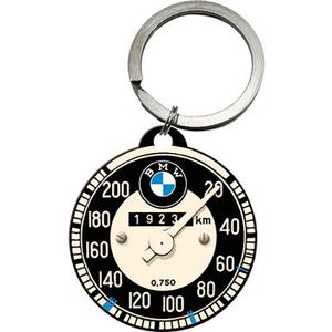 Nostalgic-Art Schlüsselanhänger BMW Tachometer, Edelstahl, silber