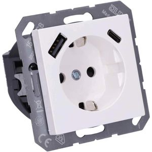 Produktbild für Steckdose Jung A 1520-15 CA WW, Unterputz
