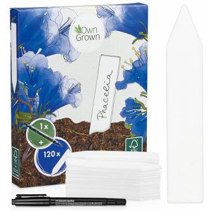 Produktbild für Pflanzenschilder OwnGrown Stecketiketten-Set Plastikstäbe weiß