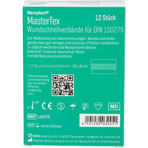 Produktbild für Pflaster Wero MasterTex Wundverband, 12 Stück