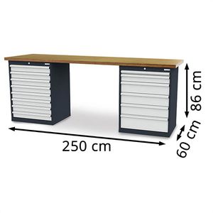 Produktbild für Werkbank Simplaflex CL99H0812W256