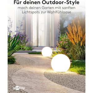 Produktbild für Wegeleuchte Goobay 80203, weiß, mit Solar