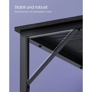 Produktbild für Schreibtisch Vasagle LWD039B56V1, schwarz / schwarz