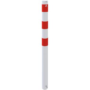 Produktbild für Absperrpfosten Schake 489B+2, 2 Ösen, rot/weiß, aus Metall