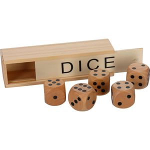 Würfel Philos 7003, Holzwürfel, braun