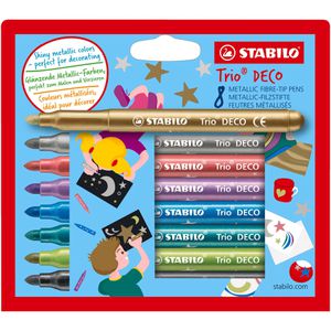 Metallic-Stifte Stabilo Trio DECO, farbig sortiert