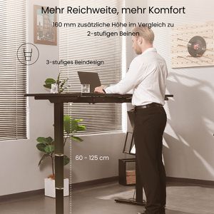 Produktbild für Schreibtischgestell FlexiSpot E5S-Lite, 4 Memoryspeicher