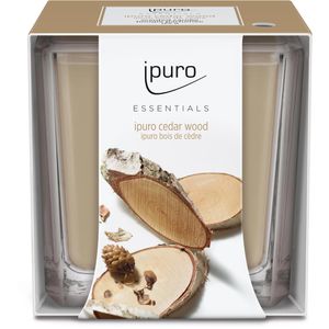 ipuro Duftkerzen Essentials cedar wood, im Glas, 125g