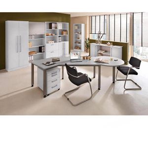 Produktbild für Sideboard Hammerbacher SB2T, aus Holz, lichtgrau