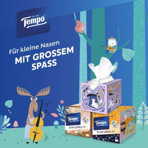 Produktbild für Taschentücher Tempo Everyday Kids Cube, Box