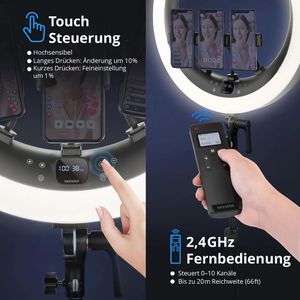 Produktbild für Ringlicht Neewer RP19H, 512 LEDs
