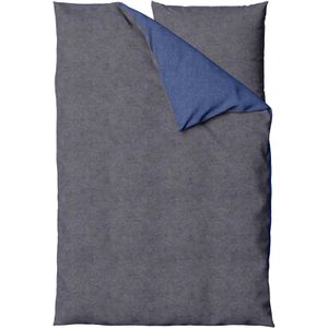 Produktbild für Bettwäsche Setex Wendebettwäsche, blau, grau, Feinbiber