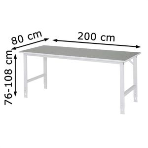 Produktbild für Arbeitstisch Rau Tom, höhenverstellbar