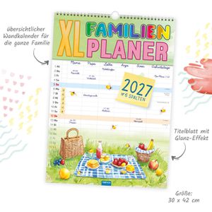 Produktbild für Familienplaner Trötsch 2027409, XL, Jahr 2027