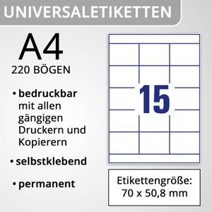 Produktbild für Universaletiketten Zweckform 3669-200, selbstklebend, weiß
