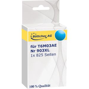 Produktbild für Tinte Böttcher-AG Premium für HP 903XL, T6M03AE, cyan