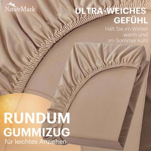Produktbild für Spannbettlaken NatureMark Jersey, 120 x 200 cm