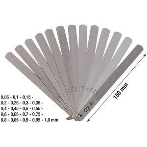 Produktbild für Fühlerlehre KS-Tools 300.0616, aus Federstahl, gerade