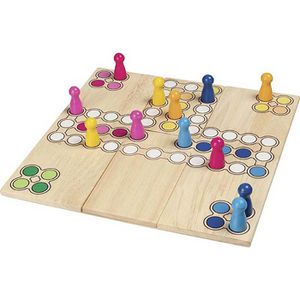 Produktbild für Brettspiel Goki 56914, Ludo mit anpassbarem Feld