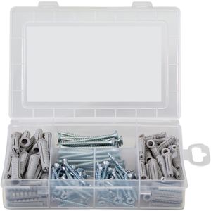 Produktbild für Schrauben-Dübel-Set Fischer 513777, MeisterBox Wohnraum