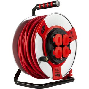 Produktbild für Kabeltrommel REV-Ritter rot, 40m