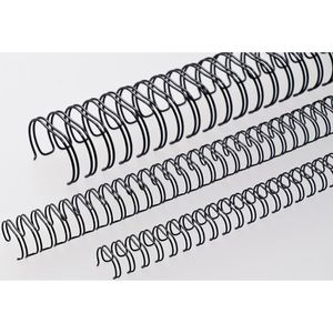 Drahtbinderücken Renz Ring Wire, schwarz, für A4