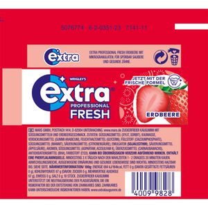 Produktbild für Kaugummis Extra Professional Fresh, Erdbeere
