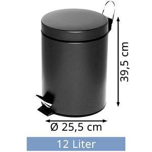 Produktbild für Mülleimer Alco 2961, schwarz