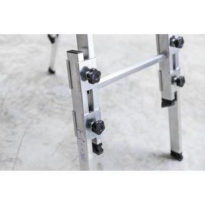 Produktbild für Stehleiter MUNK 33516, nivello-Leiterfüße, beidseitig begehbar