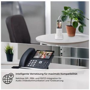 Produktbild für Türsprechanlage Metzler VDM10 2.0 weiß, mit Monitor, LAN