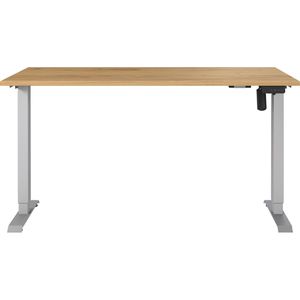 Produktbild für Schreibtisch Germania Profi 3.0, 8023-641, eiche / silber