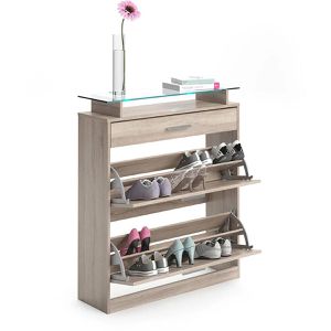 Produktbild für Schuhschrank Vicco Alex, sonoma eiche, mit LED-Beleuchtung