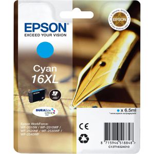 Produktbild für Tinte Epson 16XL C13T1632 Füller, cyan