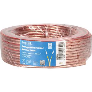 Lautsprecherkabel LogiLink CA1083, transparent
