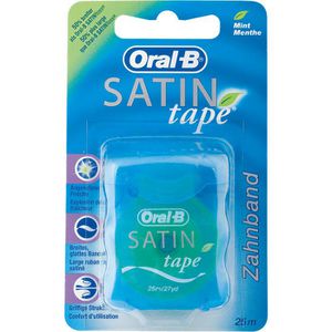 Oral-B Zahnseide Satin Tape, ungewachst, mit Minzgeschmack, 25 m