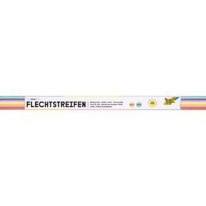Produktbild für Bastelset Folia 70315 Flechtstreifen Pastell