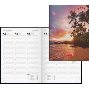 Buchkalender Brunnen Modell 796 Strand, Jahr 2023
