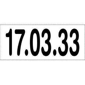 Produktbild für Datumstempel Kores SF71714, für Stempelkissen