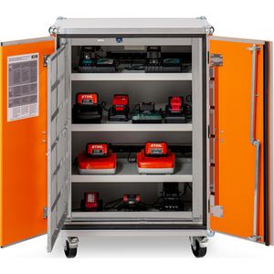 Produktbild für Akku-Ladeschrank CEMO Basic 8/10, mit 18 Steckdosen