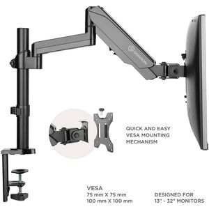 Produktbild für Monitorhalterung Onkron G140-B, VESA 75x75 &amp; 100x100 mm