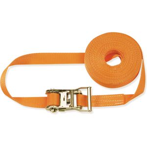 Produktbild für Spanngurt Braun-GmbH 1000-1-600, orange, mit Ratsche